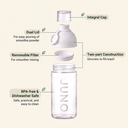 JUNO Filtered Shaker Bottle